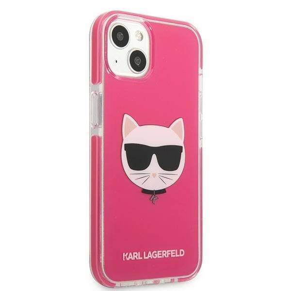 KARL LAGERFELD KLHCP13MTPECPI IPHONE 13/14/15 6.1 "HARDCASE FUKSJA / FUSCHIA CHOUPETTE HEAD