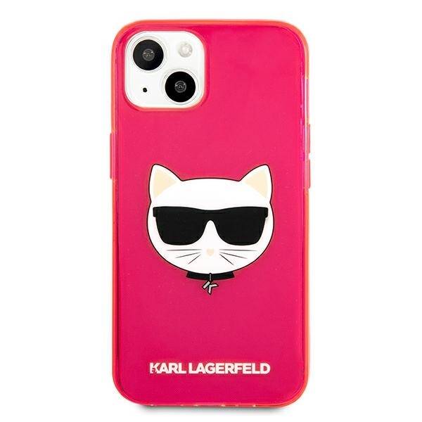 KARL LAGERFELD KLHCP13SCHTRP IPHONE 13 MINI 5.4 "PINK/PINK HARDCASE GLITTER CHAPETTE FLUO