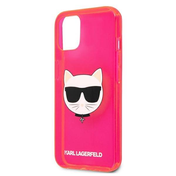 KARL LAGERFELD KLHCP13SCHTRP IPHONE 13 MINI 5.4 "PINK/PINK HARDCASE GLITTER CHAPETTE FLUO