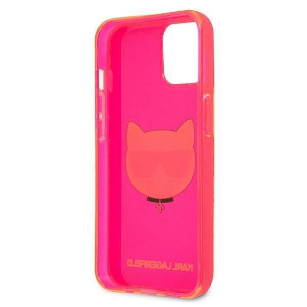 KARL LAGERFELD KLHCP13SCHTRP IPHONE 13 MINI 5.4 "PINK/PINK HARDCASE GLITTER CHAPETTE FLUO