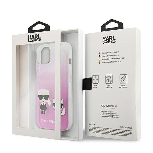 KARL LAGERFELD KLHCP13SCKTRP IPHONE 13 MINI 5.4 "HARDCASE PINK/PINK KARL & CHUPETTE