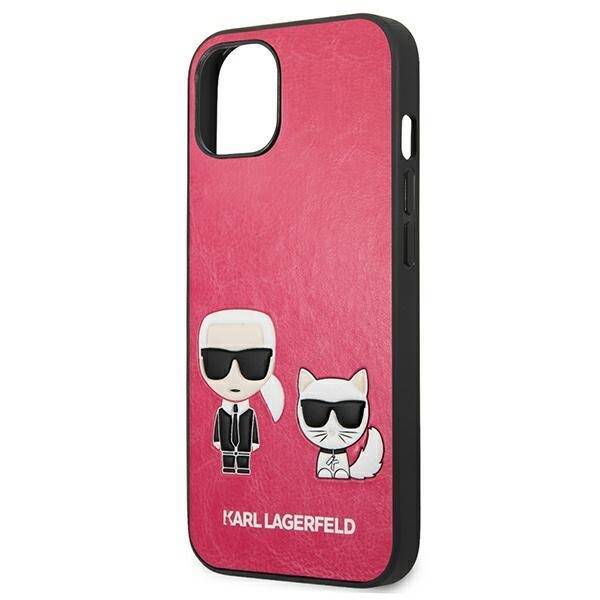 KARL LAGERFELD KLHCP13SPCUSKCP IPHONE 13 MINI 5.4 "FUKSJA/FUCHSIA HARDCASE IKONIK KARL & CHUPETTE