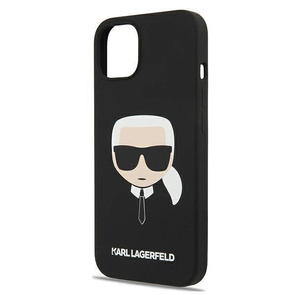 KARL LAGERFELD KLHCP13SSLKHBK IPHONE 13 MINI 5.4 "BLACK/BLACK HARDCASE SILICONE KARL`S HEAD