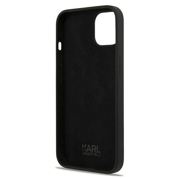 KARL LAGERFELD KLHCP13SSLKHBK IPHONE 13 MINI 5.4 "BLACK/BLACK HARDCASE SILICONE KARL`S HEAD