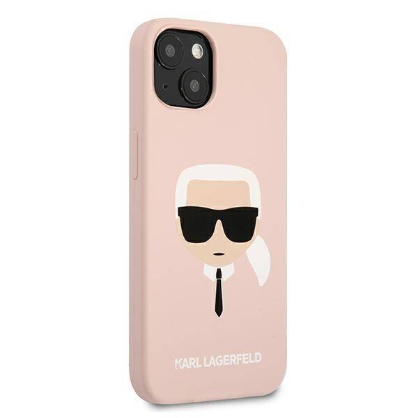 KARL LAGERFELD KLHCP13SSLKHLP IPHONE 13 MINI 5.4 "LIGHT PINK/LIGHT PINK HARDCASE SILICONE KARL`S HEAD