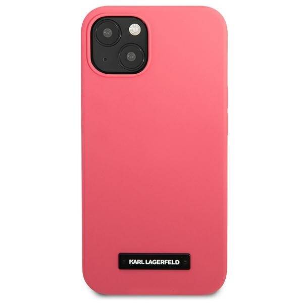 KARL LAGERFELD KLHCP13SSLMP1PI IPHONE 13 MINI 5.4 "HARDCASE FUKSJA/FUCHSIA SILICONE PLAQUE