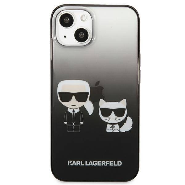 KARL LAGERFELD KLHCP13STGKCK IPHONE 13 MINI 5.4 "HARDCASE CZARNY/BLACK GRADIENT IKONIK KARL & CHOUPETTE