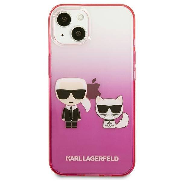 KARL LAGERFELD KLHCP13STGKCP IPHONE 13 MINI 5.4 "HARDCASE PINK/PINK GRADIENT IKONIK KARL & CHOUPETTE