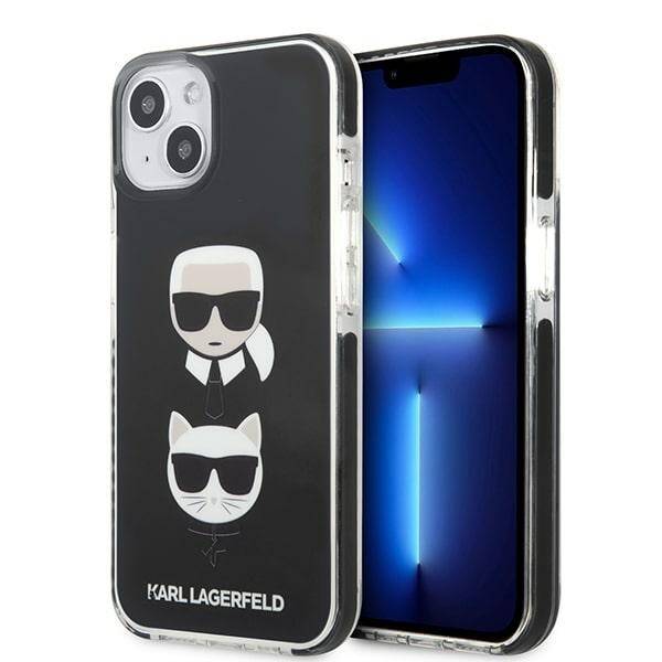 KARL LAGERFELD KLHCP13STPE2TK IPHONE 13 MINI 5.4 "HARDCASE CZARNY/BLACK KARL & CHUPETTE HEAD