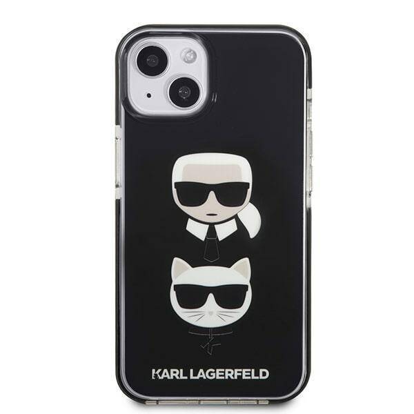 KARL LAGERFELD KLHCP13STPE2TK IPHONE 13 MINI 5.4 "HARDCASE CZARNY/BLACK KARL & CHUPETTE HEAD