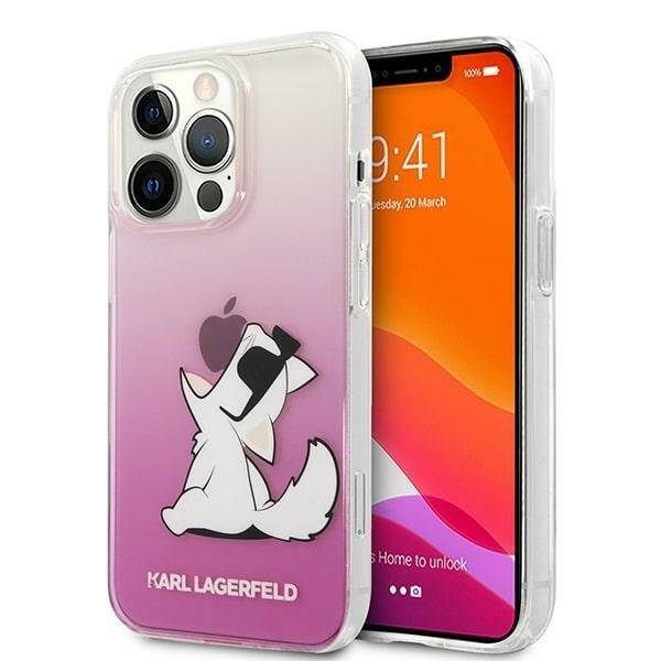 KARL LAGERFELD KLHCP13XCFNRCPI IPHONE 13 PRO MAX 6.7 "HARDCASE PINK/PINK CHUPETTE FUN