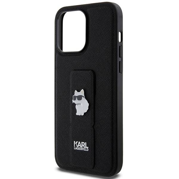 KARL LAGERFELD KLHCP13XGSACHPK IPHONE 13 PRO MAX 6.7 "BLACK/BLACK HARDCASE GRIPSTAND SWAPS CHOUPETTE PINS