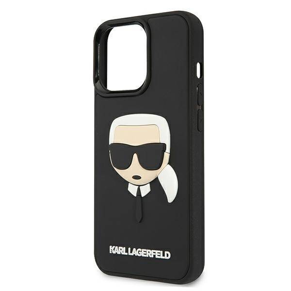 KARL LAGERFELD KLHCP13XKH3DBK IPHONE 13 PRO MAX 6.7 "BLACK/BLACK HARDCASE 3D RUBBER KARL`S HEAD