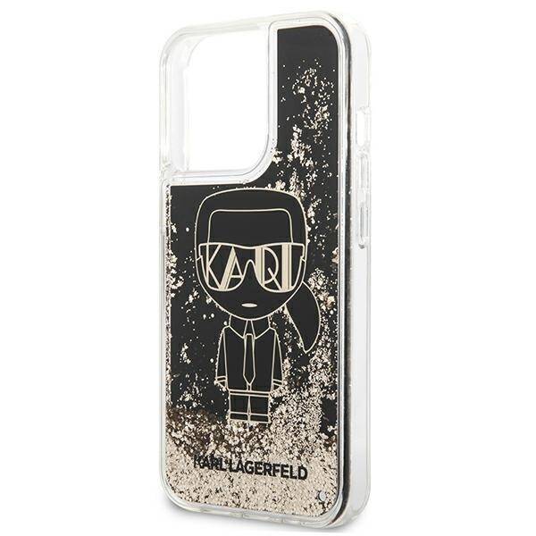 KARL LAGERFELD KLHCP13XLGGKBK IPHONE 13 PRO MAX 6.7 "BLACK/BLACK HARDCASE LIQUID GLITTER GATSBY