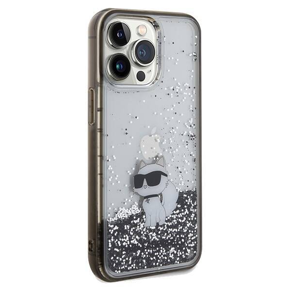 KARL LAGERFELD KLHCP13XLKCNSK IPHONE 13 PRO MAX 6.7 "TRANSPARENT HARDCASE LIQUID GLITTER CHOUPETTE