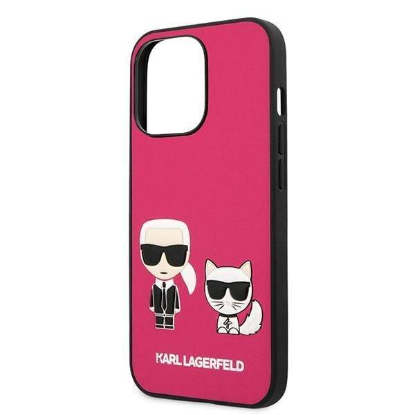 KARL LAGERFELD KLHCP13XPCUCCP IPHONE 13 PRO MAX 6.7 "FUKSJA/FUCHSIA HARDCASE IKONIK KARL & CHUPETTE