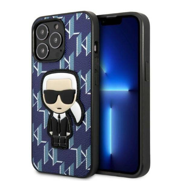 KARL LAGERFELD KLHCP13XPMNIKBL IPHONE 13 PRO MAX 6.7 "HARDCASE BLUE/BLUE MONOGRAM IKONIK PATCH