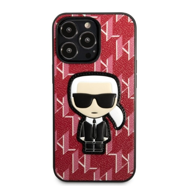 KARL LAGERFELD KLHCP13XPMNIKPI IPHONE 13 PRO MAX 6.7 "HARDCASE RED/RED MONOGRAM IKONIK PATCH