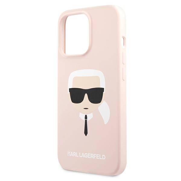 KARL LAGERFELD KLHCP13XSLKHLP IPHONE 13 PRO MAX 6.7 "LIGHT PINK/LIGHT PINK HARDCASE SILICONE KARL`S HEAD