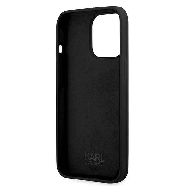 KARL LAGERFELD KLHCP13XSSKCK IPHONE 13 PRO MAX 6.7 "HARDCASE BLACK/BLACK SILICONE KARL & CHUPETTE