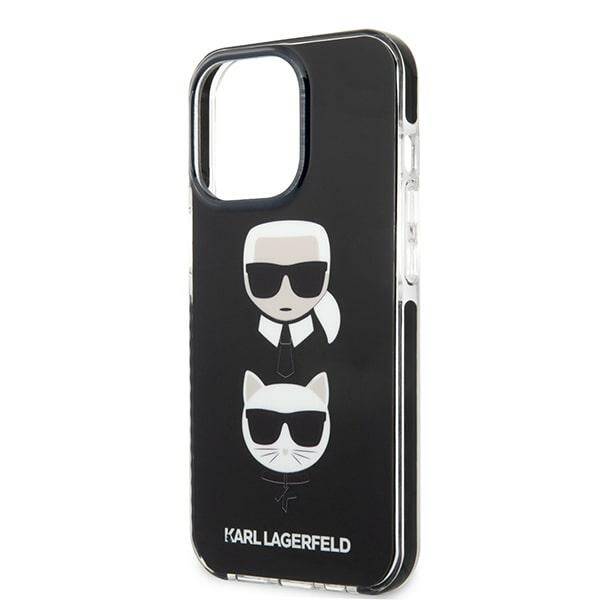 KARL LAGERFELD KLHCP13XTPE2TK IPHONE 13 PRO MAX 6.7 "HARDCASE CZARNY/BLACK KARL & CHUPETTE HEAD