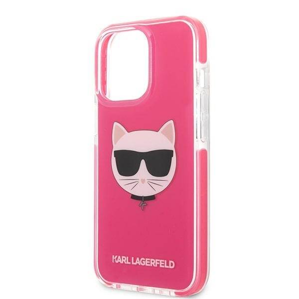 KARL LAGERFELD KLHCP13XTPECPI IPHONE 13 PRO MAX 6.7 "HARDCASE FUKSJA/FUSCHIA CHOUPETTE HEAD