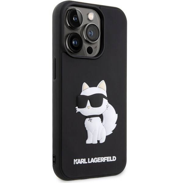 KARL LAGERFELD KLHCP14L3DRKHNK IPHONE 14 PRO 6.1 "BLACK/BLACK HARDCASE RUBBER CHOUPETTE 3D