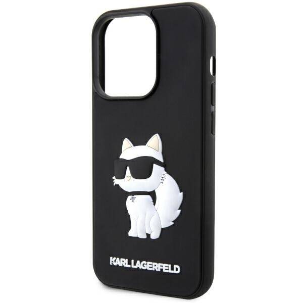 KARL LAGERFELD KLHCP14L3DRKHNK IPHONE 14 PRO 6.1 "BLACK/BLACK HARDCASE RUBBER CHOUPETTE 3D