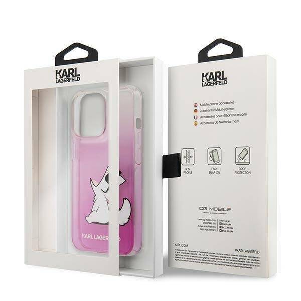 KARL LAGERFELD KLHCP14LCFNRCPI IPHONE 14 PRO 6.1 "HARDCASE PINK/PINK CHUPETTE FUN