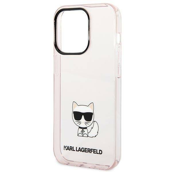 KARL LAGERFELD KLHCP14LCTRI IPHONE 14 PRO 6.1 "HARDCASE PINK/PINK TRANSPARENT CHAPETTE BODY