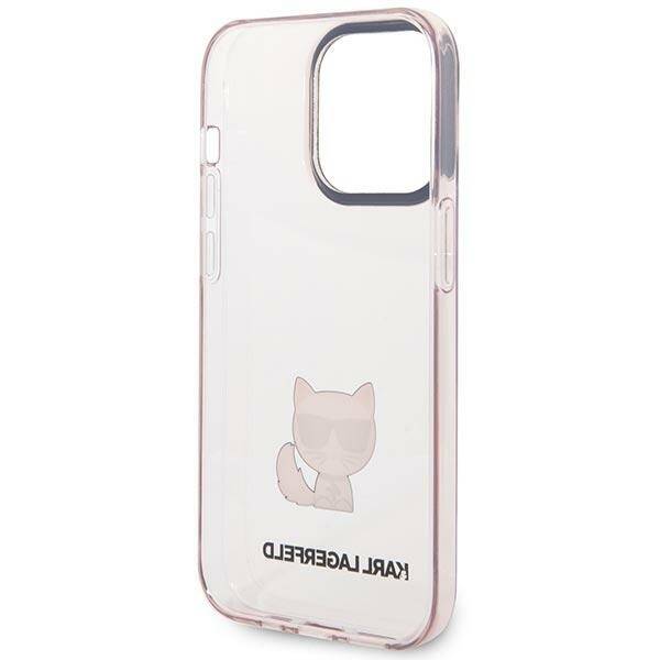 KARL LAGERFELD KLHCP14LCTRI IPHONE 14 PRO 6.1 "HARDCASE PINK/PINK TRANSPARENT CHAPETTE BODY