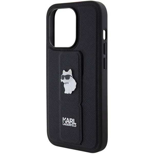 KARL LAGERFELD KLHCP14LGSACHPK IPHONE 14 PRO 6.1 "BLACK/BLACK HARDCASE GRIPSTAND SWAPS CHOUPETTE PINS