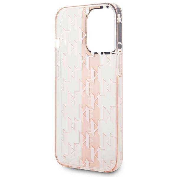 KARL LAGERFELD KLHCP14LHKLSPCP IPHONE 14 PRO 6.1 "HARDCASE PINK/PINK MONO VERTICAL STRIPE