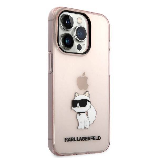 KARL LAGERFELD KLHCP14LHNCHTCP IPHONE 14 PRO 6.1 "PINK/PINK HARDCASE IKONIK CHUPETTE