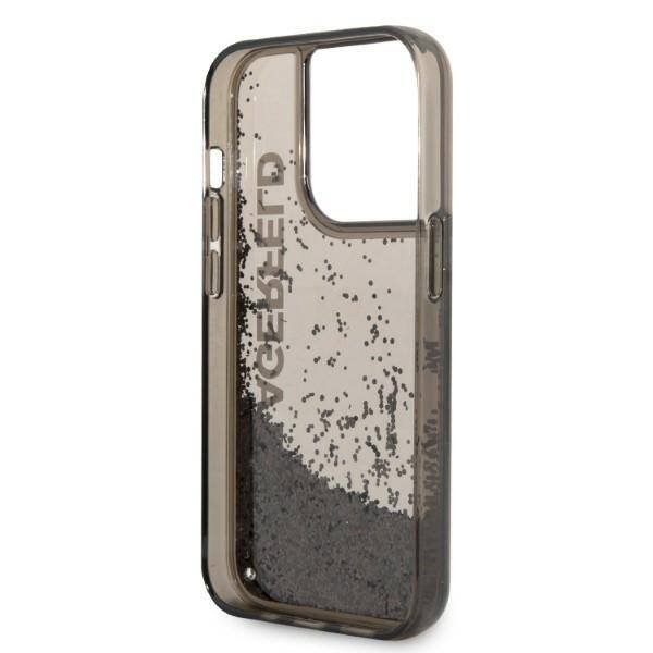 KARL LAGERFELD KLHCP14LLCKVK IPHONE 14 PRO 6.1 "BLACK/BLACK HARDCASE LIQUID GLITTER ELONG