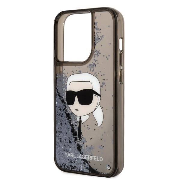 KARL LAGERFELD KLHCP14LLNKHCK IPHONE 14 PRO 6.1 "BLACK/BLACK HARDCASE GLITTER KARL HEAD