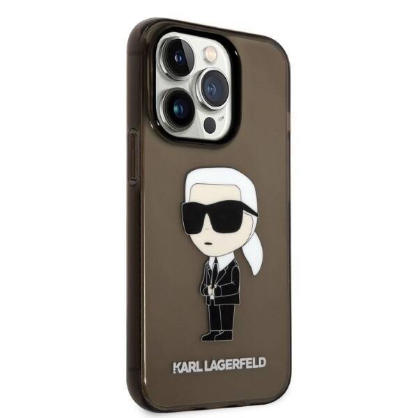 KARL LAGERFELD KLHCP14LNIKTCK IPHONE 14 PRO 6.1 "BLACK/BLACK HARDCASE IKONIK KARL LAGERFELD