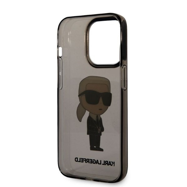 KARL LAGERFELD KLHCP14LNIKTCK IPHONE 14 PRO 6.1 "BLACK/BLACK HARDCASE IKONIK KARL LAGERFELD