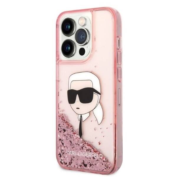 KARL LAGERFELD KLHCP14LNKHCP IPHONE 14 PRO 6.1 "PINK/PINK HARDCASE GLITTER KARL HEAD