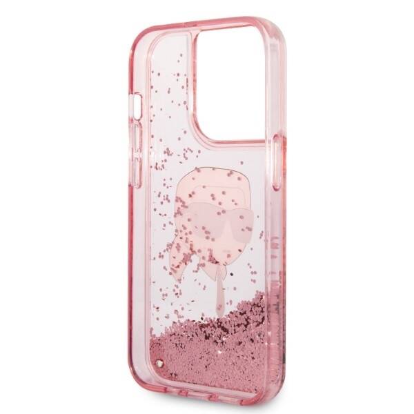 KARL LAGERFELD KLHCP14LNKHCP IPHONE 14 PRO 6.1 "PINK/PINK HARDCASE GLITTER KARL HEAD