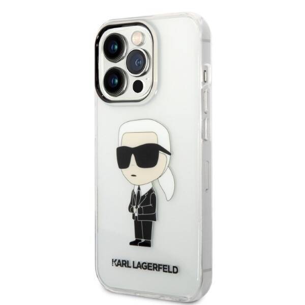 KARL LAGERFELD KLHCP14LNKKTCT IPHONE 14 PRO 6.1 "TRANSPARENT HARDCASE IKONIK KARL LAGERFELD