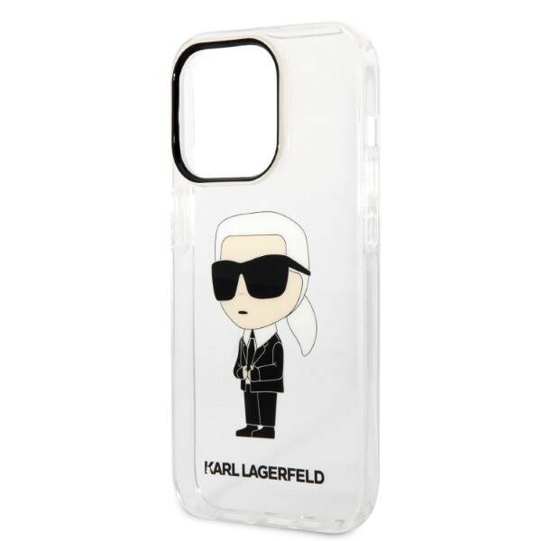 KARL LAGERFELD KLHCP14LNKKTCT IPHONE 14 PRO 6.1 "TRANSPARENT HARDCASE IKONIK KARL LAGERFELD