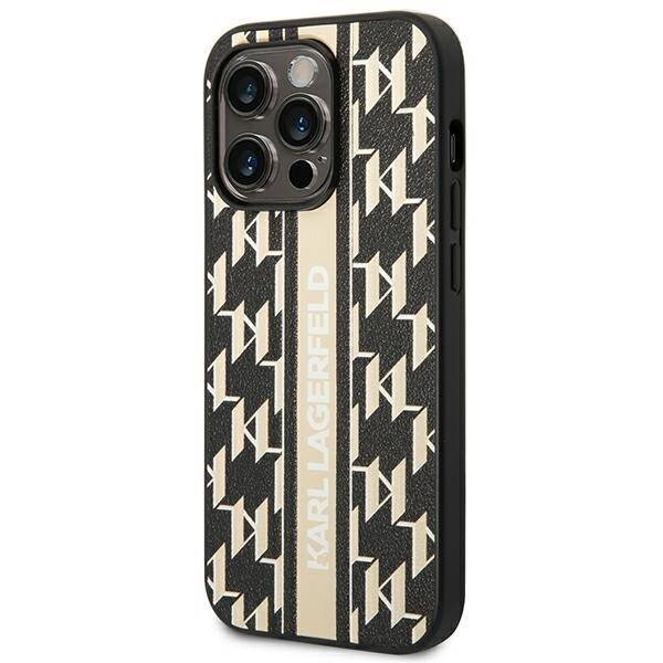 KARL LAGERFELD KLHCP14LPGLSKW IPHONE 14 PRO 6.1 "HARDCASE BROWN/BROWN MONOGRAM STRIPE