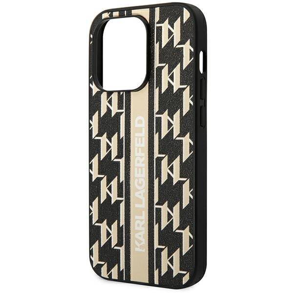 KARL LAGERFELD KLHCP14LPGLSKW IPHONE 14 PRO 6.1 "HARDCASE BROWN/BROWN MONOGRAM STRIPE