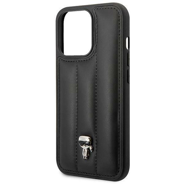 KARL LAGERFELD KLHCP14LPSQPK IPHONE 14 PRO 6.1 "HARDCASE CZARNY/BLACK PUFFY IKONIK PIN