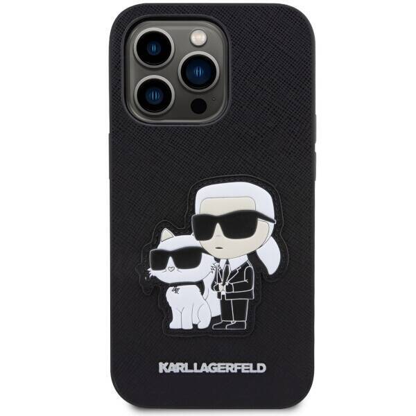 KARL LAGERFELD KLHCP14LSANKCPK IPHONE 14 PRO 6.1 "HARDCASE BLACK/BLACK SAFFIANO KARL & CHOUPETTE