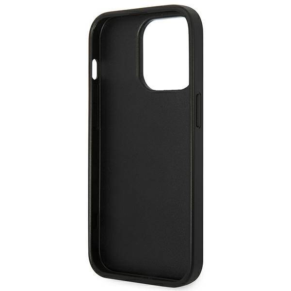 KARL LAGERFELD KLHCP14LSAPKHK IPHONE 14 PRO 6.1 "BLACK/BLACK HARDCASE SAFFIANO KARL`S HEAD PATCH