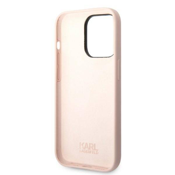 KARL LAGERFELD KLHCP14LSNCHBCP IPHONE 14 PRO 6.1 "HARDCASE PINK/PINK SILICONE CHOUPETTE