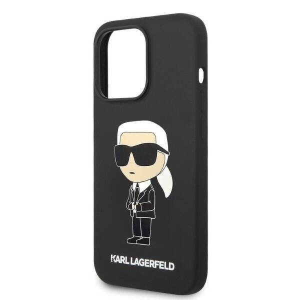 KARL LAGERFELD KLHCP14LSNIKBCK IPHONE 14 PRO 6.1 "HARDCASE CZARNY/BLACK SILICONE IKONIK