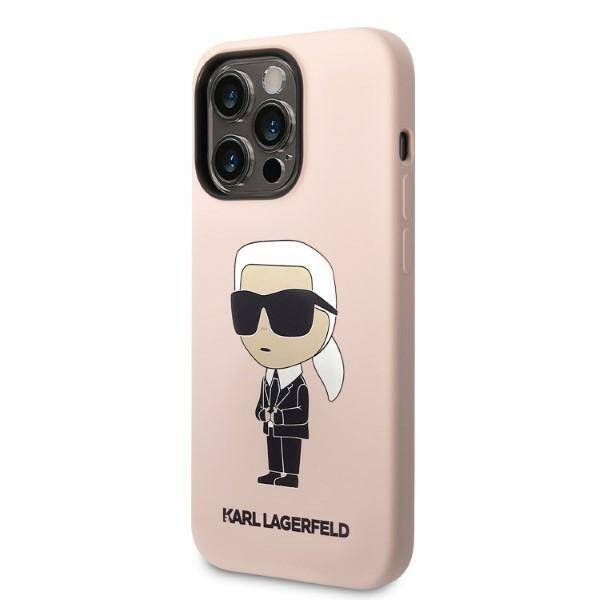 KARL LAGERFELD KLHCP14LSNIKBCP IPHONE 14 PRO 6.1 "HARDCASE PINK/PINK SILICONE ICONIK